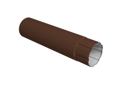 Труба круглая Ø90 Vortex Микс 1м RAL 8017 шоколад GL 214689