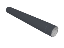Труба круглая Ø90 Vortex Микс 3м RAL 7024 мокрый асфальт GL 451560