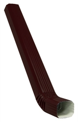 Труба прямоугольная с коленом Vortex в1 3м RAL 8017 GL 55566
