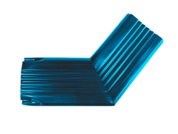 Колено трубы гофрированное боковое правое Vortex в2 76х102мм RAL 5005 сигнальный синий GL 733893