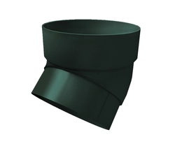 Колено трубы 45 град. ПВХ Grand Line зелёный (RAL 6005) GL 267464
