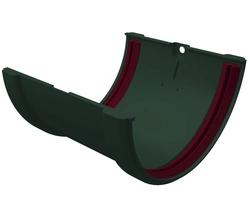 Соединитель желобов Классика 120 ПВХ Grand Line зелёный (RAL 6005) GL 267523
