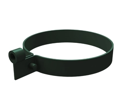 Хомут трубы Слим ПВХ Grand Line зелёный (RAL 6005) GL 267536