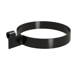 Хомут трубы Слим ПВХ Grand Line черный (RAL 9005) GL 458379