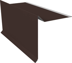Планка ветровая для мягкой кровли 100х20х70 Grand Line 0,4 ПЭ с пленкой RAL 8017 шоколад (3м) GL 501100