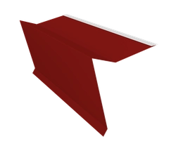 Планка ветровая для мягкой кровли 60х30х90 Фартук фронтонный S5 Grand Line 0,5 Сатин с пленкой RAL 3011 коричнево-красный (3м) GL 654143