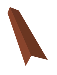 Планка на коньковый аэратор 30х20 Фартук S8 Grand Line 0,5 Сатин с пленкой RAL 8004 терракота (3м) GL 655434