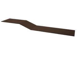 Планка крепежная фальц Grand Line 0,7 ПЭ с пленкой RAL 8017 шоколад (2м) GL 499141