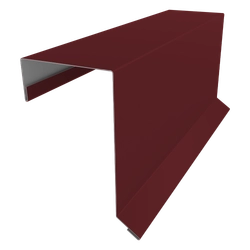 Планка торцевая кровельная фальц 65х97 Grand Line 0,45 Drap СТ RAL 3005 красное вино (3м) GL 500239