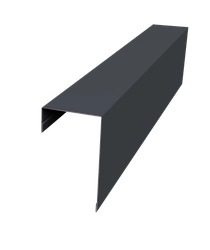 Планка торцевая фасадная фальц 65мм Grand Line 0,45 Drap TwinColor RAL 7024 мокрый асфальт (2м) GL 568932