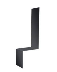 Планка примыкание боковое фальц Grand Line 0,45 Drap ТР RAL 7024 мокрый асфальт (2м) GL 713935