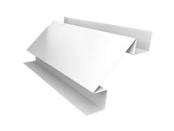 Угол внутренний сложный фальц Grand Line 0,5 Сатин с пленкой RAL 9003 сигнальный белый (3м) GL 708603
