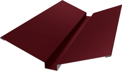 Планка ендовы верхней 115х30х115 Grand Line 0,4 ПЭ с пленкой RAL 3005 красное вино (3м) GL 464329