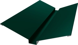 Планка ендовы верхней 115х30х115 Grand Line 0,5 ПЭ с пленкой RAL 6005 зеленый мох (3м) GL 624809