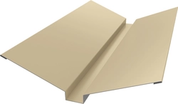 Планка ендовы верхней 115х30х115 Grand Line 0,45 Drap ТХ RAL 1015 светлая слоновая кость (3м) GL 649957