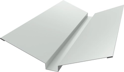 Планка ендовы верхней 115х30х115 Grand Line 0,5 ПЭ с пленкой RAL 9003 сигнальный белый (3м) GL 750963