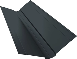 Планка ендовы верхней фигурной 150х150 Grand Line 0,45 Drap ТХ RAL 7016 антрацитово-серый (2м) GL 481196