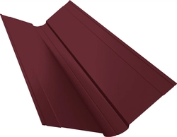 Планка ендовы верхней фигурной 150х150 Grand Line 0,45 Drap СТ RAL 3005 красное вино (3м) GL 639749