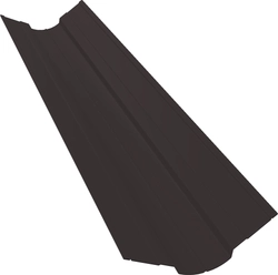 Планка ендовы верхней фигурной 70х70 Grand Line 0,5 Полидэкстер TwinColor с пленкой RR 32 темно-коричневый (2м) GL 817899