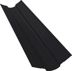 Планка ендовы верхней фигурной 70х70 Grand Line 0,5 Полидэкстер TwinColor с пленкой RAL 9005 черный (2м) GL 817904