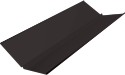 Планка ендовы нижней с компенсатором Grand Line 0,45 ПЭ двухсторонний с пленкой RR 32 темно-коричневый (2м) GL 795667