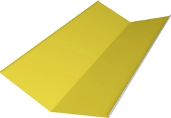 Планка ендовы нижней 300х300 Grand Line 0,45 ПЭ с пленкой RAL 1018 цинково-желтый (3м) GL 473568