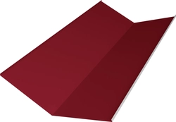 Планка ендовы нижней 300х300 Grand Line 0,45 ПЭ с пленкой RAL 3003 рубиново-красный (2м) GL 473573