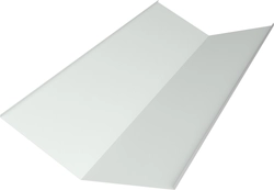 Планка ендовы нижней 300х300 Grand Line 0,7 ПЭ с пленкой RAL 9003 сигнальный белый (3м) GL 620034