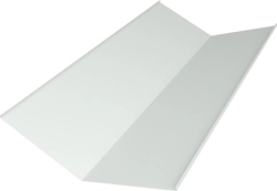 Планка ендовы нижней 300х300 Grand Line 0,45 ПЭ двухсторонний с пленкой RAL 9003 сигнальный белый (3м) GL 644750