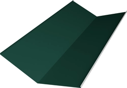 Планка ендовы нижней 300х300 Grand Line 0,45 ПЭ слим с пленкой RAL 6005 зеленый мох (2м) GL 675314