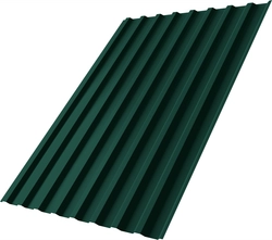 Профнастил С20B Grand Line 0,5 Сатин матовый RAL 6005 зеленый мох GL 701193