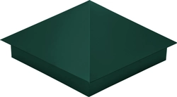 Колпак на столб 390х390мм 0,45 Drap с пленкой RAL 6005 зеленый мох GL 154110