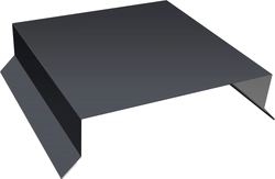 Парапетная крышка прямая 150мм Grand Line 0,5 Drap RAL 7024 мокрый асфальт (2,5м) GL 708163