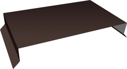 Парапетная крышка прямая 390мм Grand Line 0,45 Drap ТХ RAL 8017 шоколад (2,5м) GL 541092