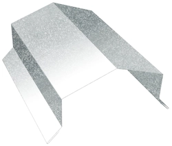 Парапетная крышка угольная 125мм Grand Line 0,4 Zn (2м) GL 644007