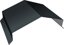 Парапетная крышка угольная 200мм Grand Line 0,5 PurLite матовый RAL 7016 антрацитово-серый (3м) GL 699114