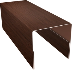 Планка П-образная заборная 20 Grand Line 0,45 Принт Элит Шоколадное дерево TwinColor (2м) GL 532153