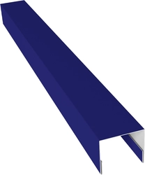 Планка П-образная заборная 24 Grand Line 0,45 ПЭ с пленкой RAL 5002 ультрамариново-синий (2м) GL 532926
