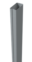 Труба 40х20х1,0х700 RAL 7040 4 отверстия GL 718301