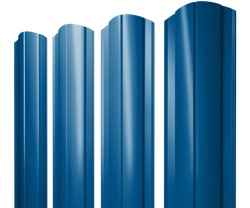 Штакетник Круглый фигурный Grand Line 0,4 ПЭ RAL 5005 сигнальный синий GL 441838
