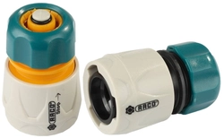 RACO  ORIGINAL, 1/2″ + 1/2″ с автостопом, из ABS пластика, быстросъемный соединитель, для шланга, набор (4250-55265B) 4250-55265B