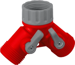 GRINDA  GS-2, 3/4″, двухканальный, с внутренней резьбой, ударопрочный пластик, поливочный распределитель (8-426310) 8-426310_z01