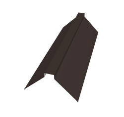 Планка конька плоского 175х50х175 Grand Line 0,45 Drap СТ RR 32 темно-коричневый (2м) GL 487890