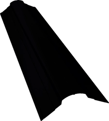 Планка конька фигурного 70х70 Grand Line 0,5 Drap ТХ RAL 9005 черный (2м) GL 575080