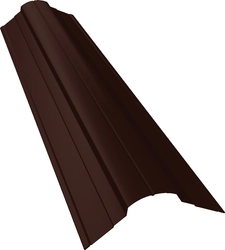 Планка конька фигурного 70х70 Grand Line 0,45 Drap ТР RAL 8017 шоколад (3м) GL 691900
