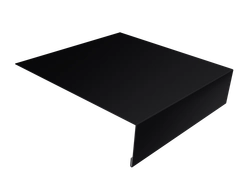 Планка лобовая/околооконная простая 190х50 Grand Line 0,45 ПЭ с пленкой RAL 9005 черный (3м) GL 495807