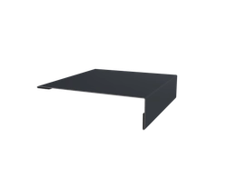 Планка мансардная Grand Line 0,45 Drap ТХ двухсторонний RAL 7024 мокрый асфальт (3м) GL 573304