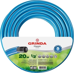 GRINDA  Classic, 1/2″, 20 м, 25 атм, трёхслойный, сетчатое армирование полиамидной нитью, поливочный шланг (8-429001-1/2-20) 8-429001-1/2-20_z02