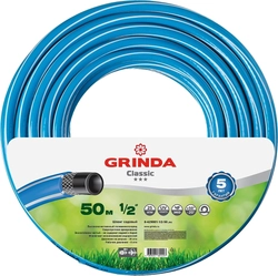 GRINDA  Classic, 1/2″, 50 м, 25 атм, трёхслойный, армированный, сетчатое армирование полиамидной нитью, поливочный шланг (8-429001-1/2-50) 8-429001-1/2-50_z02
