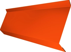 Планка примыкания в штробу 60 Grand Line 0,45 ПЭ с пленкой RAL 2004 оранжевый (2м) GL 649572